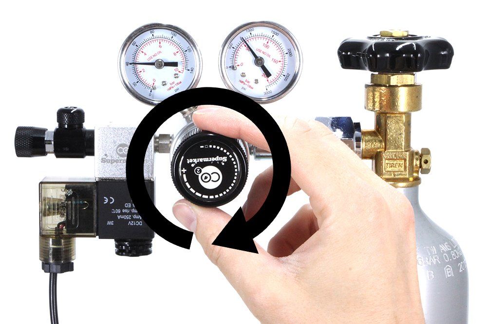 Manometer die de cilinderdruk aangeeft