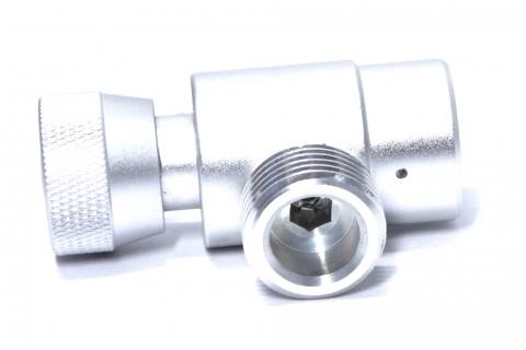 Gezien mannelijke draden van geavanceerde adapter voor Paintball CGA 320 CO2-cilinders