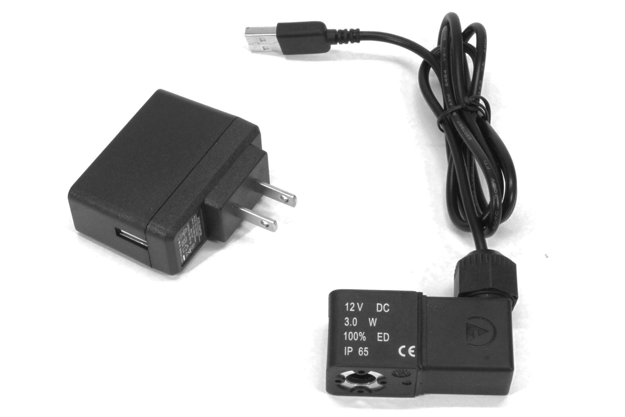 12v DC USB-solenoïdespoel en VS-transformator
