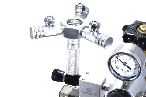 3-weg CO2-splitter voor aquariumregelaar